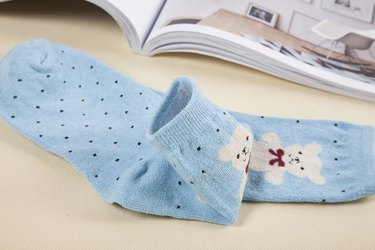 Распродажа, японские носки с Мопсом, Calcetines Mujer, 5 пар со скидкой, осенне-зимние носки, утолщенные Теплые повседневные Хлопковые женские носки