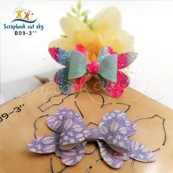 

Bowknot B09-3'' Muyu wooden mold Scrapbook cut sky product is suitable for market general-purpose machines, the latest product i