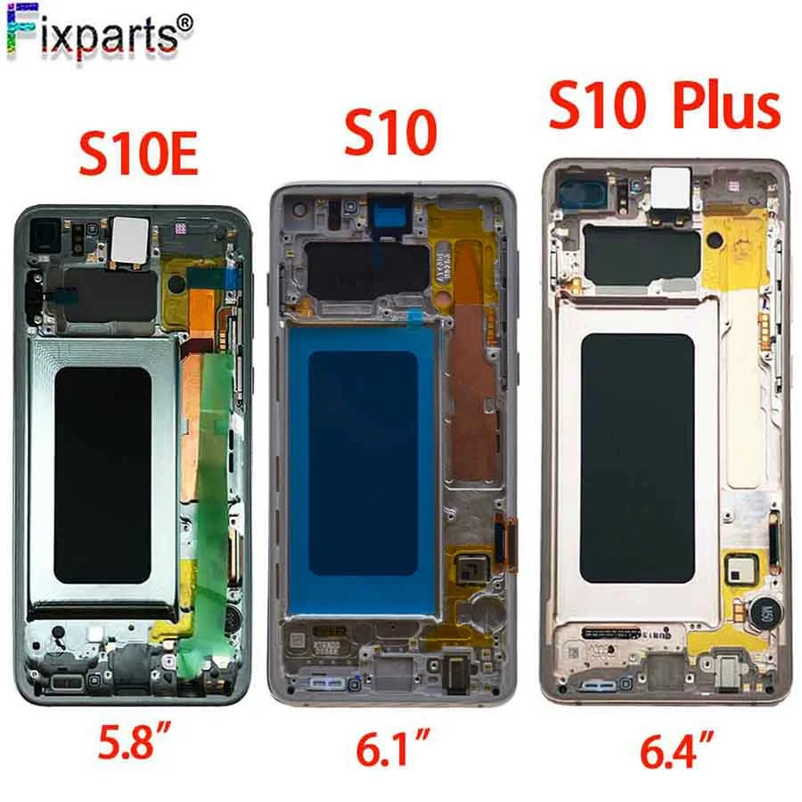 Black AMOLED LCD for SAMSUNG S10 LCD G9730 Display