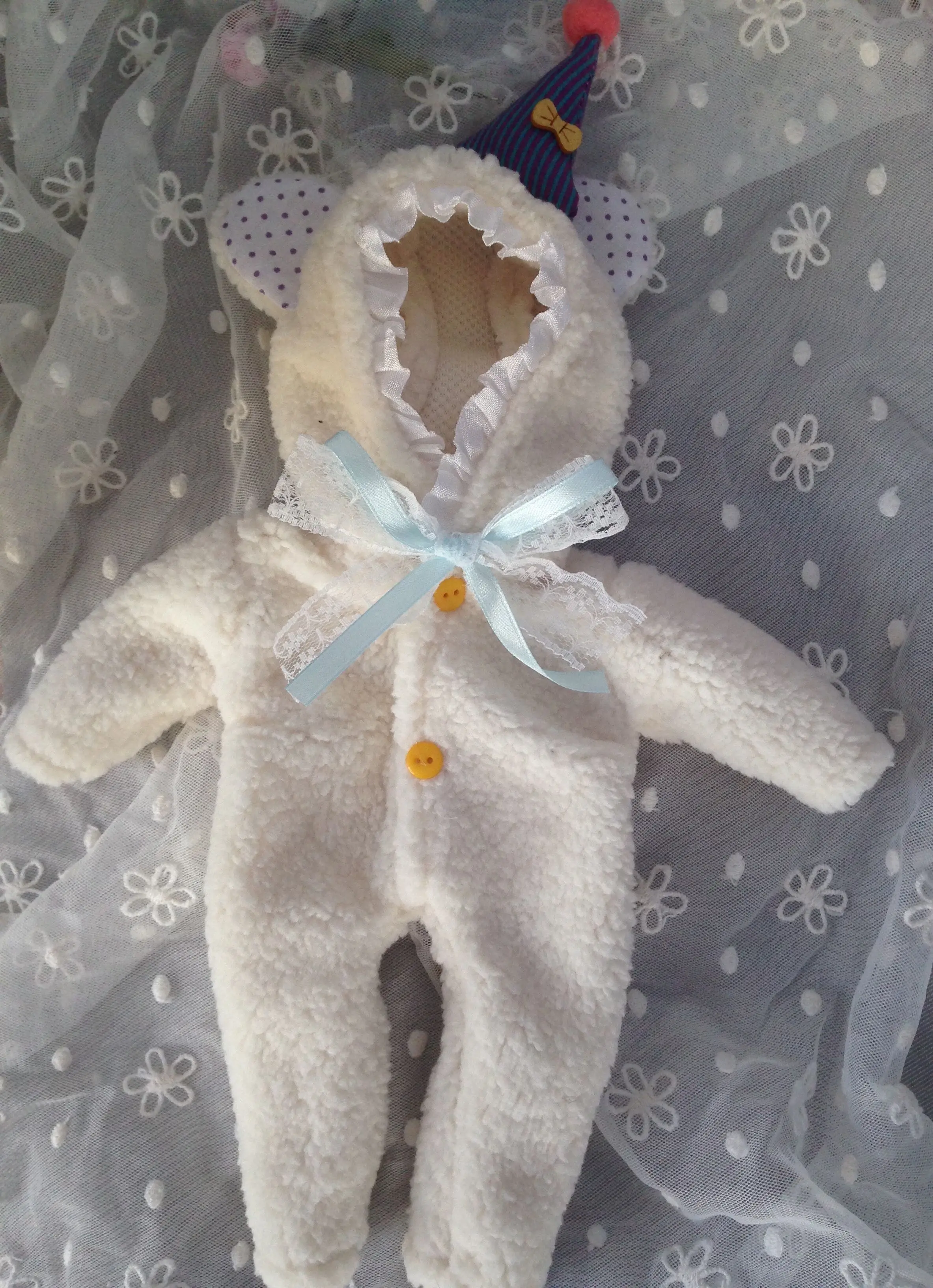 1pcs cute Bear animal Coverall clothes for blyth 1/6 BJD Dolls Accessories clothes for dolls