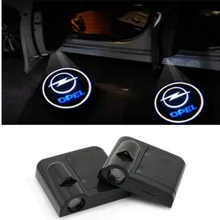 2x светодиодный подсветка двери автомобиля с логотипом Добро пожаловать призрак тени проектор лазерная лампа для KIA RIO K2 Volvo для hyundai Lexus Chevrolet MG OPEL