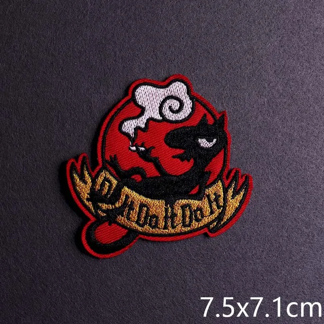 Hip-hop Rock/Music Patch Iron On Patches For Clothing Thermoadhesive Patches On Clothes Embroidery Patch Punk Joker Stickers PE5230CT