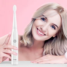 Manooby Электрический Зубная щётка пара костюм мужской Sonic зубная щётка Зубная щётка для студентов для взрослых и детей, мягкий мех электрическая щетка с щетиной цвета древесного Eletrica