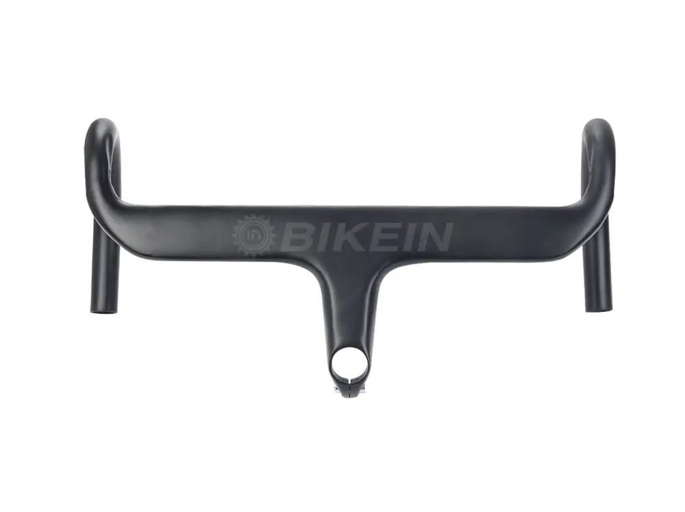 BIKEIN Lite UD Carbon Racefiets гейнтегреерд Stuur Ultralight Fietsen Fiets Drop Bar Met Stuurpen 28,6 мм матовый черный 315 г Onder
