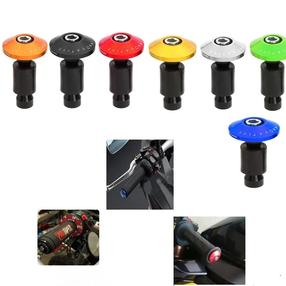 

HiMISS 7/8'' 22mm Handlebar Grips Motorcycle Dirt Bike Handle Bar End Cap Plugs Slider
