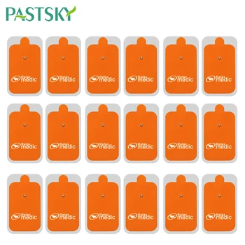 

10PCS 6.6*4.2cm EMS electrode pads Tens Acupuncture Gel pad Electric body Massager pulse stimulator therapy electro Patch