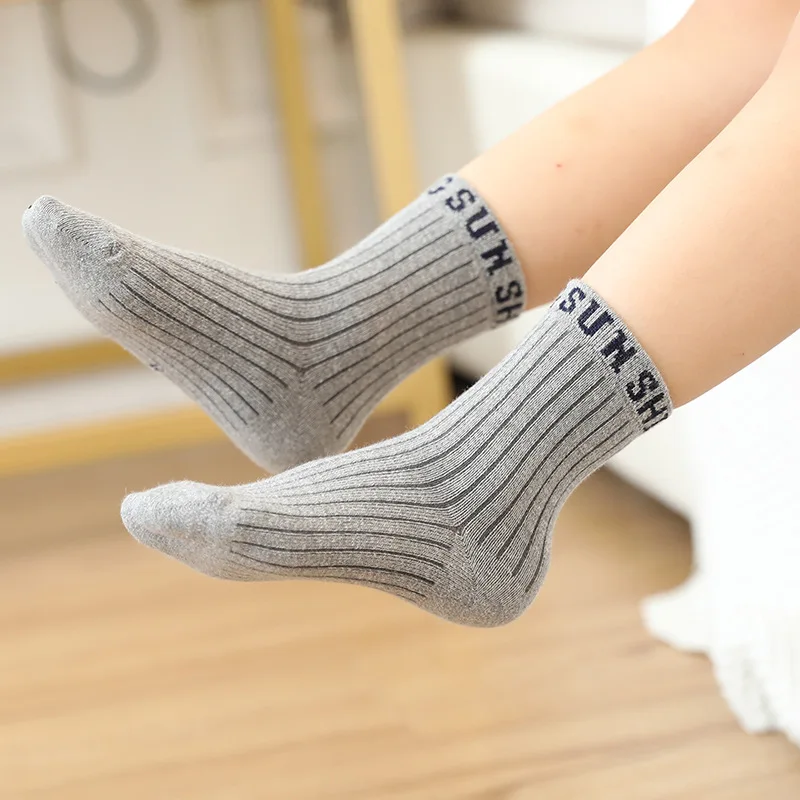 

CHILDREN'S Socks Pure Cotton Summer Thin Section in Spring And Autumn BOY'S Girls 7 Big Boy 9-Year-Old Autumn And Winter Baby So