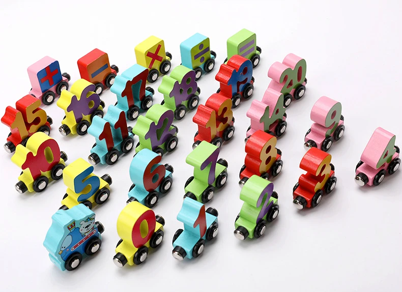 Trem de Madeira Anos de Idade Letras Inglês Pequeno Brinquedos Crianças 1-3 Quebra-cabeça Cognitivo Magnéticas Carro Educação Precoce Mwz 26 14 Online shopping
