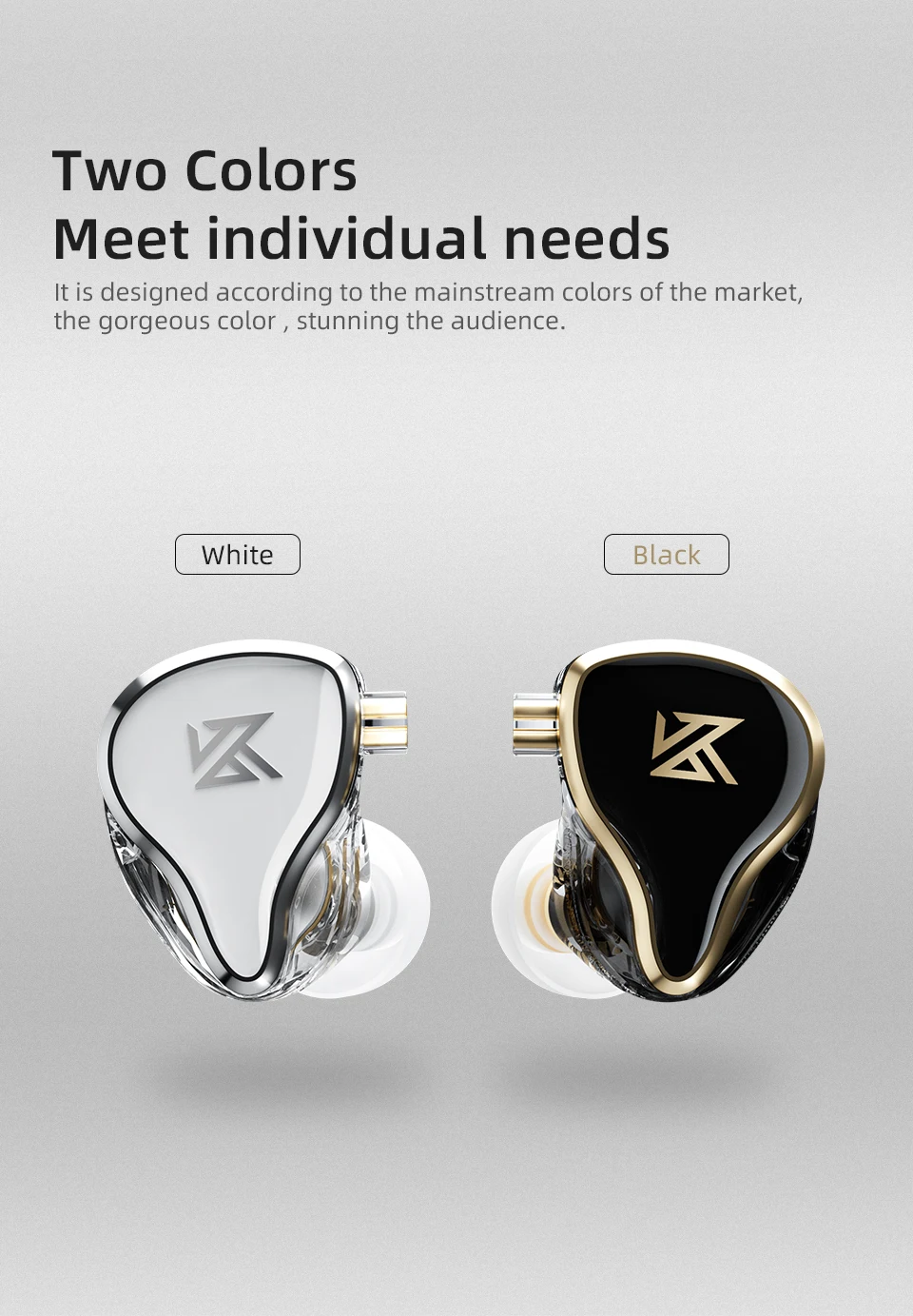 KZ ZAS 16-Unit Hybrid Technology Wired Earphones In-Ear HIFI Noise Reduction Earplug 8 Core Wire Headphones With Microphone