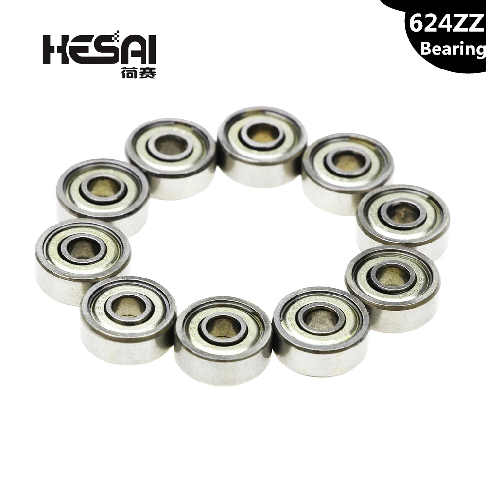 10pcs-double-shielded-miniature-gcr15-steel-single-row-624zz-abec-5-deep-groove-ball-bearing-4-13-5-4x13x5-mm-624-zz