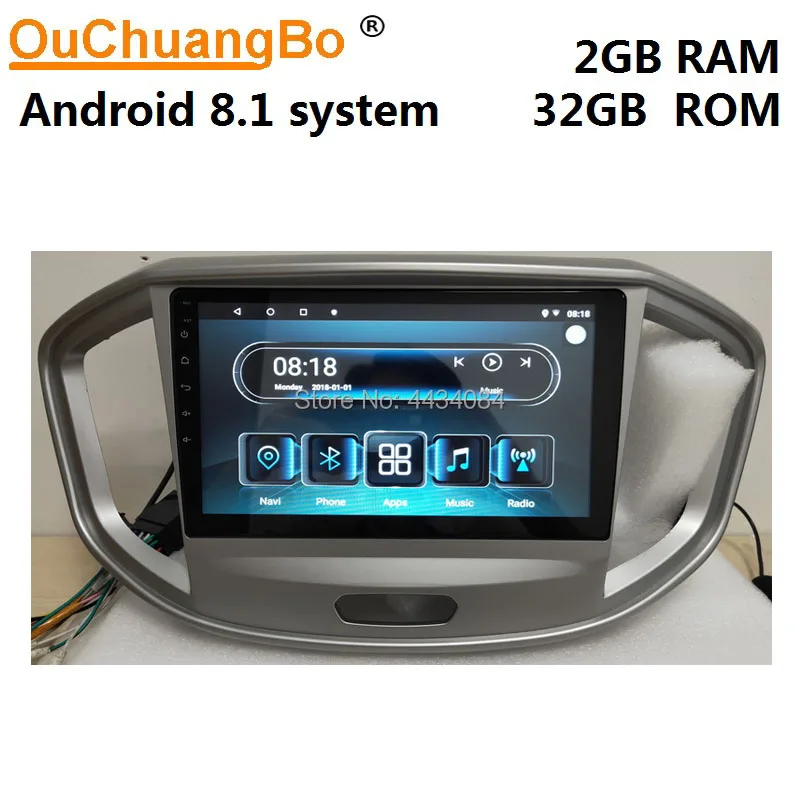 

Ouchuangbo car audio stereo gps for JAC Refine M4 2018 support 8 core BT USB 1080P video android 8.1 OS 2+32 free Peru map