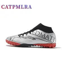 Autumn High-top Soccer Shoes Adult Mens New Plus Size Low-top Broken Nail Grass Hard-Wearing Professional Football Shoes