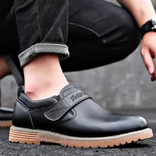 Обувь с перфорацией типа «броги» из натуральной кожи; мужская деловая обувь; брендовая мужская повседневная обувь; цвет черный, коричневый; кожаная мужская обувь; удобная обувь; KA1843