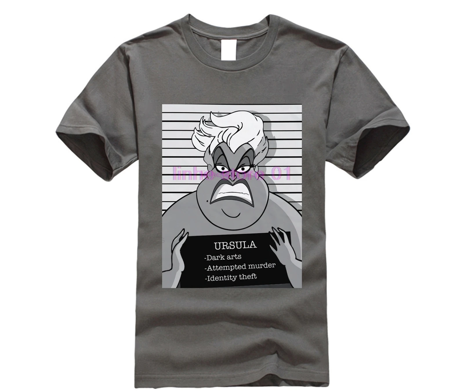 Мужская футболка s Ursula Mugshot, Модная белая забавная футболка, новинка, футболка для мужчин