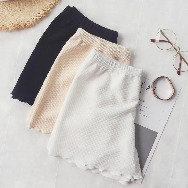 Hot Sale Summer Under Skirt Shorts Breathable Shorts Women Soft Solid Color Seamless Safety Short Pants