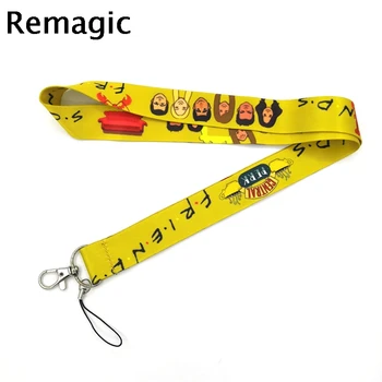 

20pcs Friends tv show central perk kids couple funny Neck Strap Lanyards ID badge card holder keychain Mobile Phone Strap Gifts