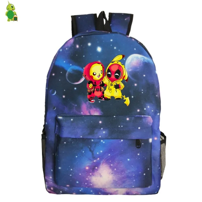 18 Mochila Pokemon Pikachu рюкзаки Дэдпул школьные сумки для подростков девочек мальчиков Женский Мужской рюкзак для ноутбука рюкзак дорожный рюкзак - Цвет: 18
