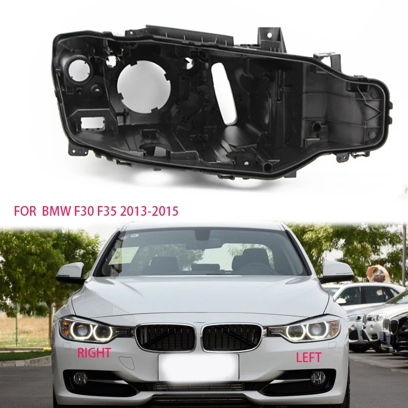 

for bmw F30 F35 2013-2015shell Headlight black casing lampshade Black lampshade Headlight base F35 lens black case car hood wrap