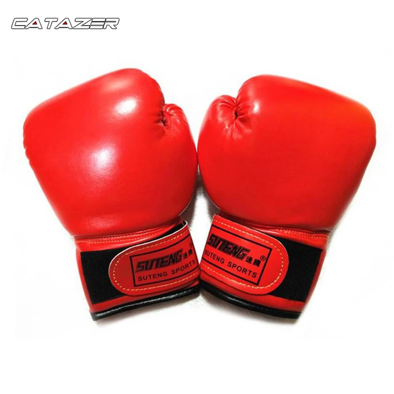 

PU Boxing Gloves Karate Muay Thai Boxing Guantes De Boxeo Free Fight Sanda Training Adults Kids Equipment For 3-11 Years Kids