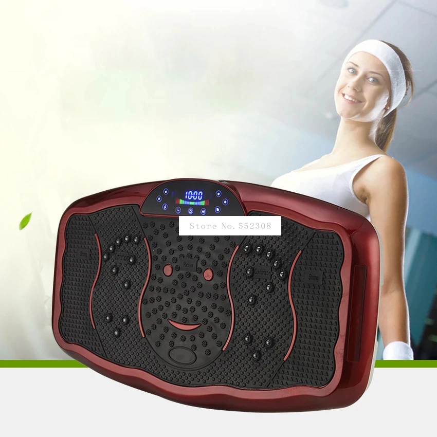 

Electric Vibration Fitness Massager USB Bluetooth Play Music Fat Burning Machine Indoor Mute Fitness Body Slimming Shaper 200W