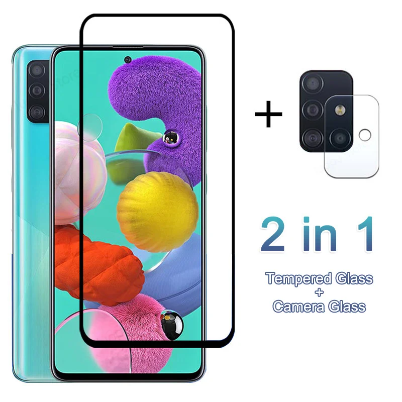 Закаленное стекло для Samsung Galaxy A51 A71 A50 A70 S8 S9 S10E S20 FE S21 Plus Note 20 Ultra защита объектива