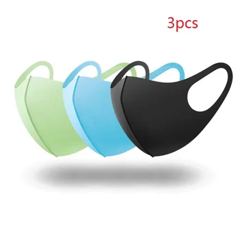 

3Pcs Anti Virus Sponge Mouth Mask Washable Anti Dust Protective Reusable Cold Prevention Face Mask for Adult Kids Health