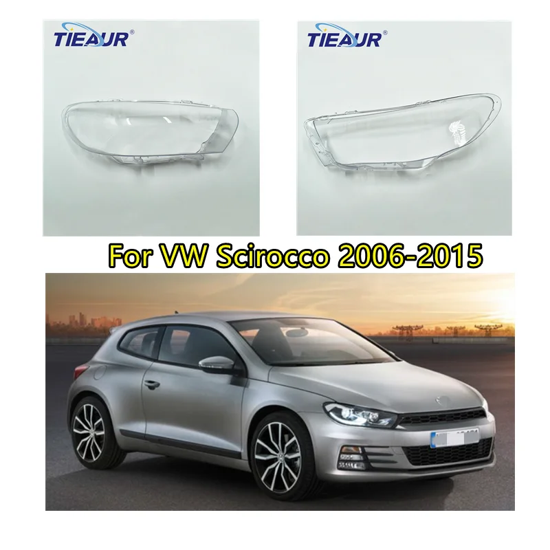 

Автомобильная левая/правая фара, крышка объектива для Volkswagen VW Scirocco 2006-2015, корпус фары, прозрачный абажур, автомобильные аксессуары