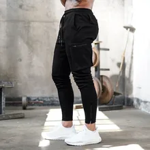 Мужские спортивные штаны для бега, одноцветные брюки для мужчин, много карманов, камуфляж, бодибилдинг, длинные штаны, брюки Gh6