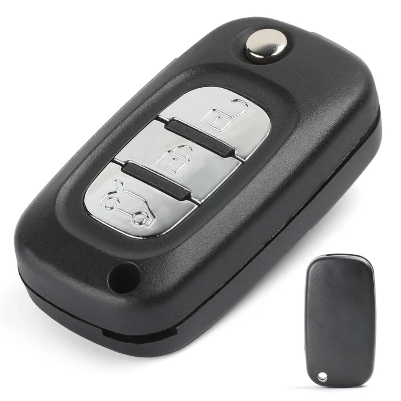 KEYECU-433MHz-PCF7947-Chip-Flip-Folding-2-3-Button-Remote-Car-Key-Fob-for-Renault-Clio