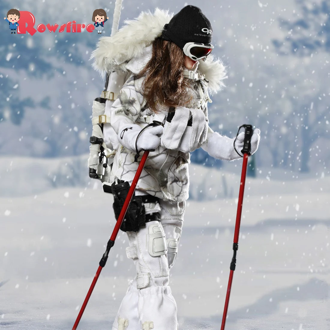 Rowsfire 30 см 1/6 подвижная фигурка снежного поля Womon военный Солдат модель для подарка на день рождения