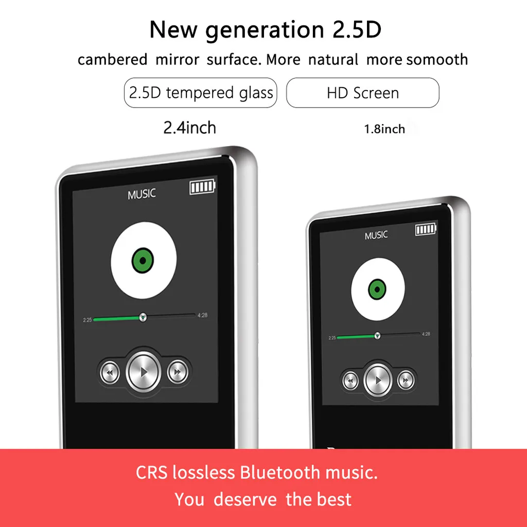 Bluetooth Hifi MP3 MP4 плейер Волкман устройство записи без потерь ручка FM радио MP3/WMA/WAV/AVI/JPG/BMP/TXT AMV AVI Многофункциональный и 8 Гб