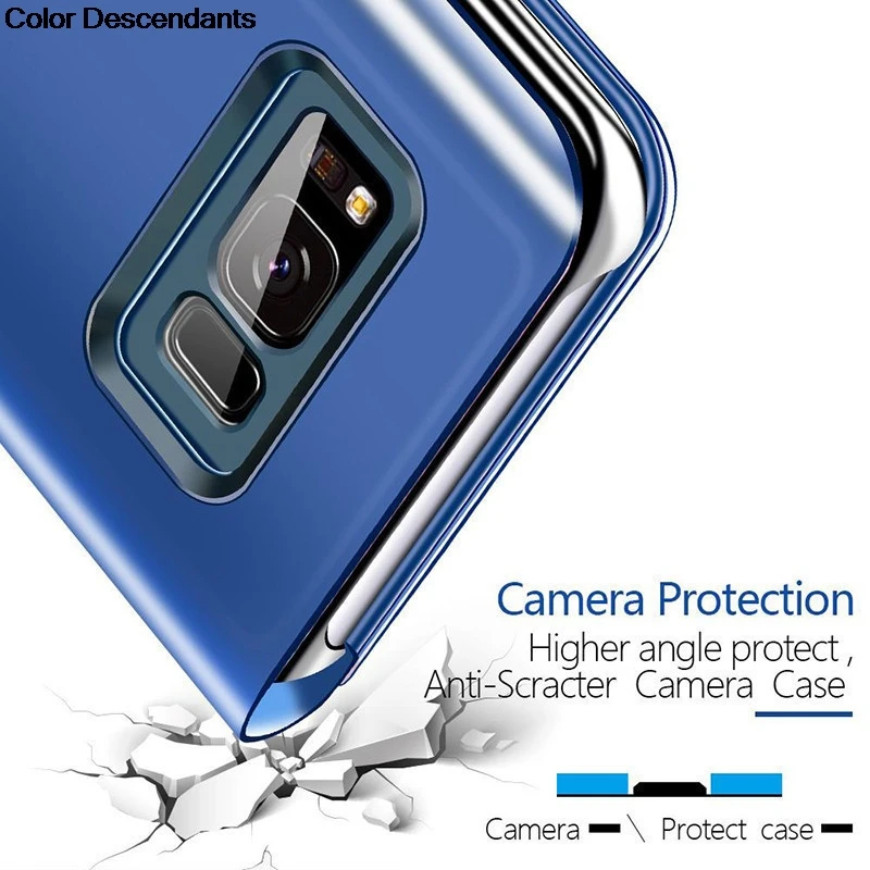 Smart-Mirror-Phone-Case-For-OPPO-A9-2020-Luxury-Clear-View-Leather-Flip-Stand-Back-Cover (1)