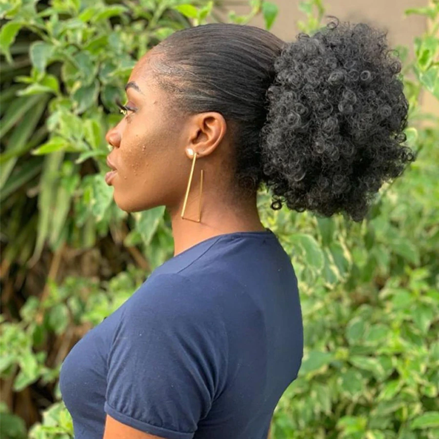 natural hair drawstring ponytail
