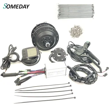 

SOMEDAY Front 36V 350W Electric Bicycle Conversion Kit Motor Controller with KT-LCD5 Display without Wheel Accessory Kit