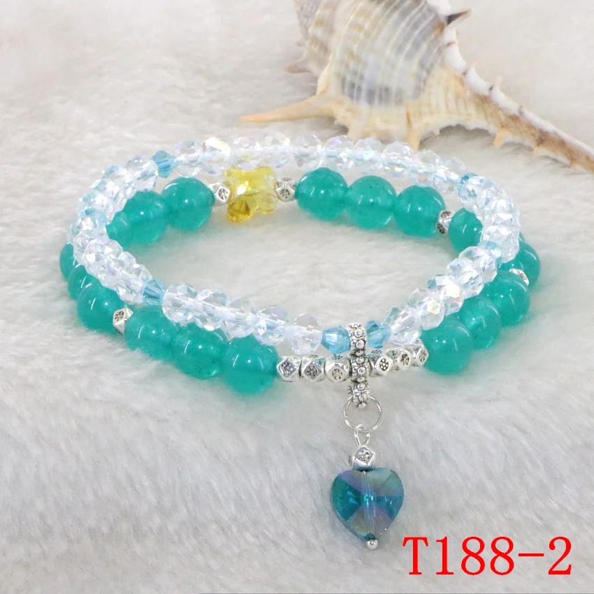 Natural Stone Jasper Tourmaline Amethyst Labradorite Jade bracelets for girls in Charm & Link Bracelets Girl birthday present (28)