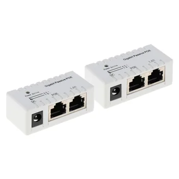 

2 Pieces Passive PoE Injector Power Over Ethernet-RJ45 Data to RJ45 PoE