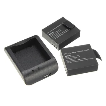 

2 x 900 mAh battery Battery + USB Charger for SJ4000 SJ6000 Camera