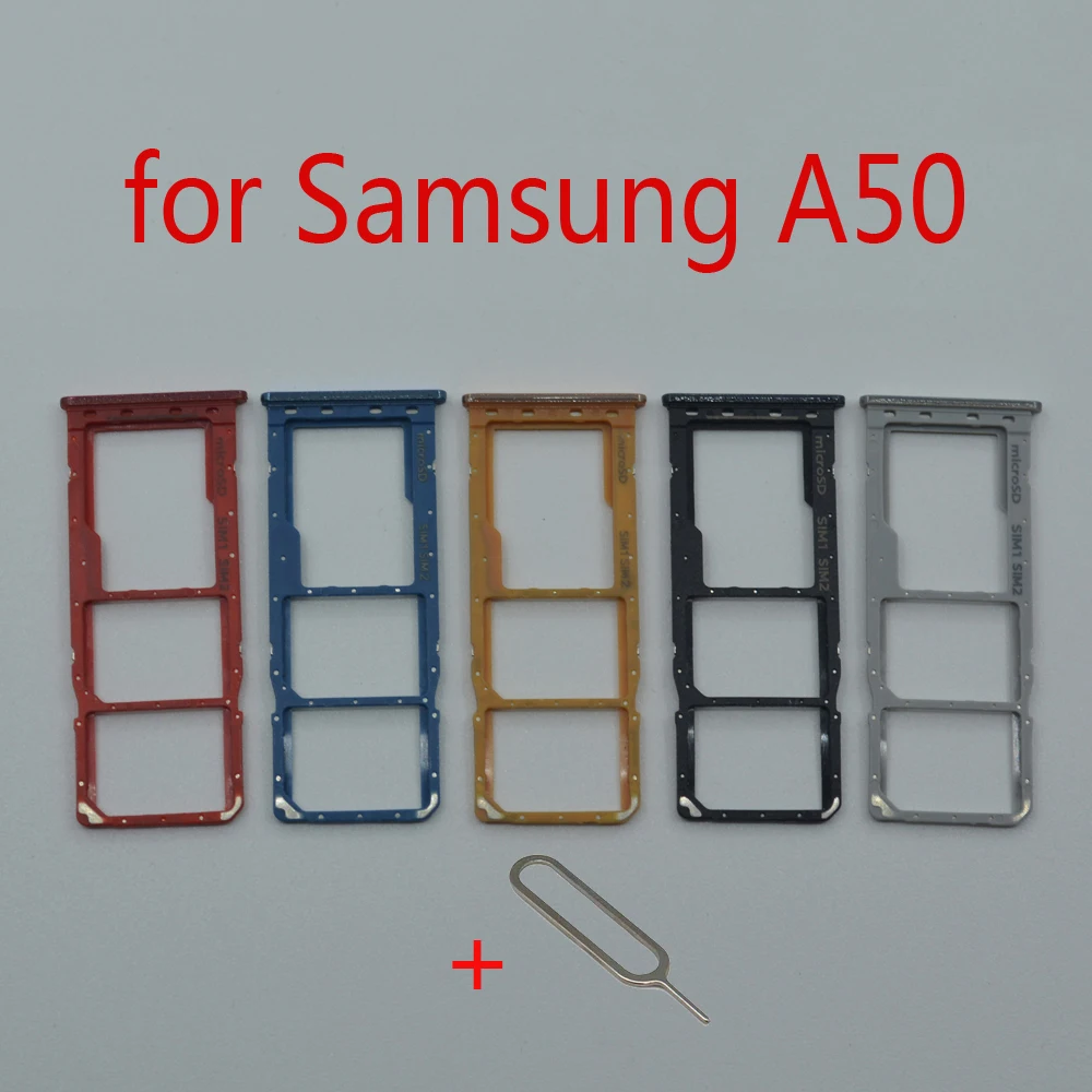 SIM Kaart Lade Houder Voor Samsung Galaxy A50 A505F A505FM A505FN Originele Telefoon Nieuwe Micro Sd-kaartsleuf Reparatie onderdelen - AliExpress telefoons & telecommunicatie