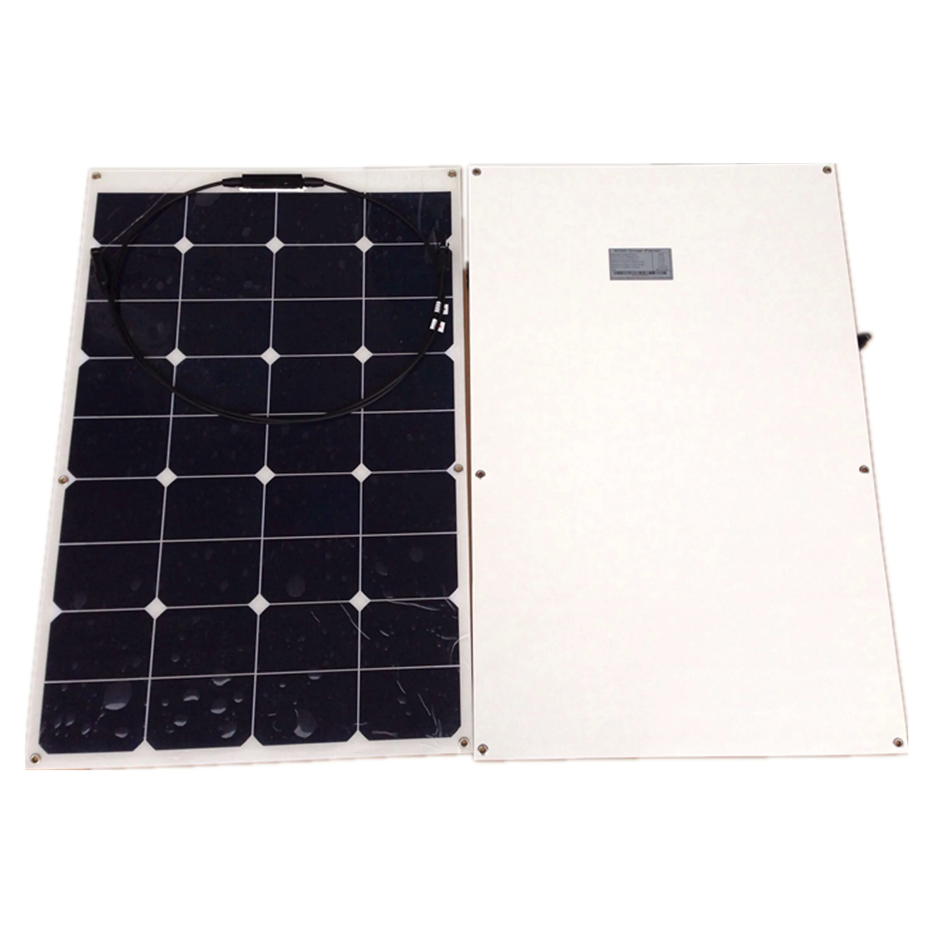 RG Sunpower Гибкая солнечная панель 110вт; монокристаллическая полугибкая солнечная панель 110 Вт; солнечная батарея 19.1% эффективность зарядки