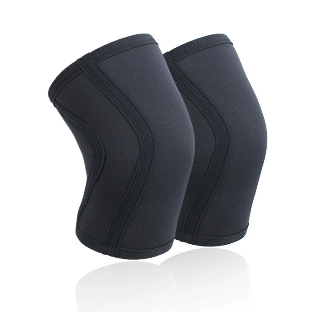 1 шт. приседания наколенники Поддержка высокой производительности 7 мм неопрен лучший протектор колена для тяжелой атлетики Powerlifting