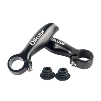 

1 Pair Bar Bike Bicycle Aluminum Barend Bar MTB Bar End Mountain Bike Handlebar Cover Handle Cycling Accessories (Black)