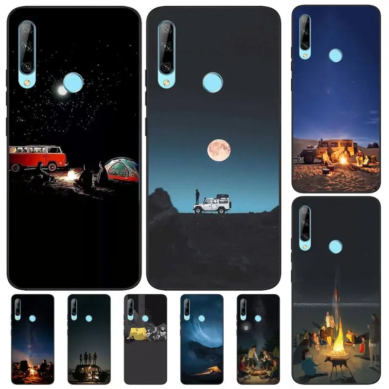 Viviana Роскошный чехол для телефона с изображением Луны Huawei Enjoy 7S 8 7 7PLUS 8PLUS 8E 9 9E 9PLUS