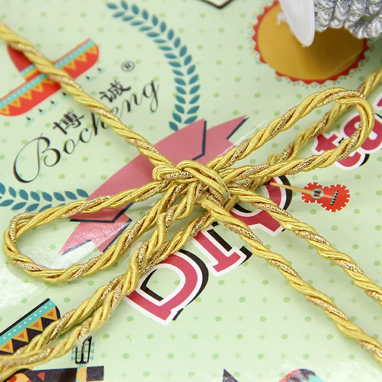 100% Cotton Cord 3mm Eco-Friendly Twisted Rope High Tenacity Thread DIY Textile Craft Woven Cords Gift Box Tag Decoration