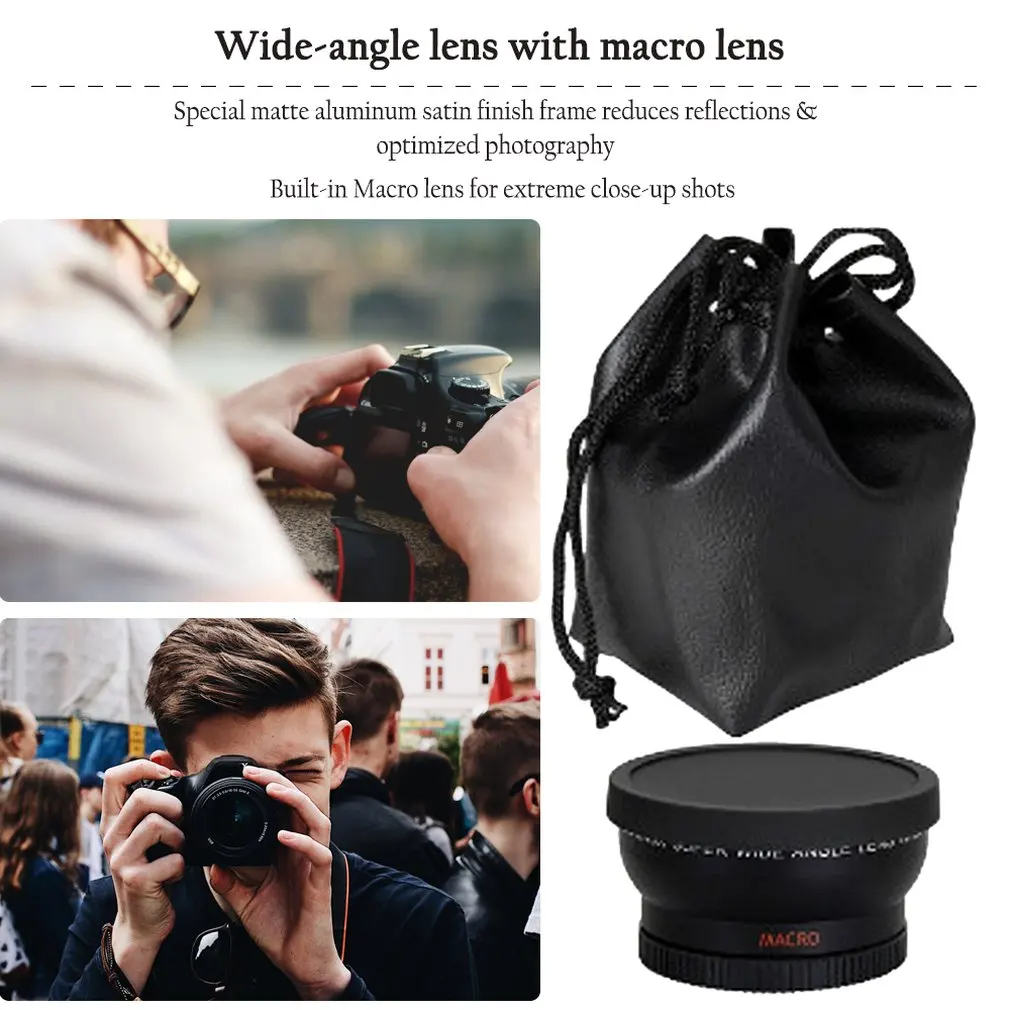 1 комплект 58 мм 0.45x широкоугольный макрообъектив для Nikon D3200 D3100 D5200 D5100 Акция Прямая