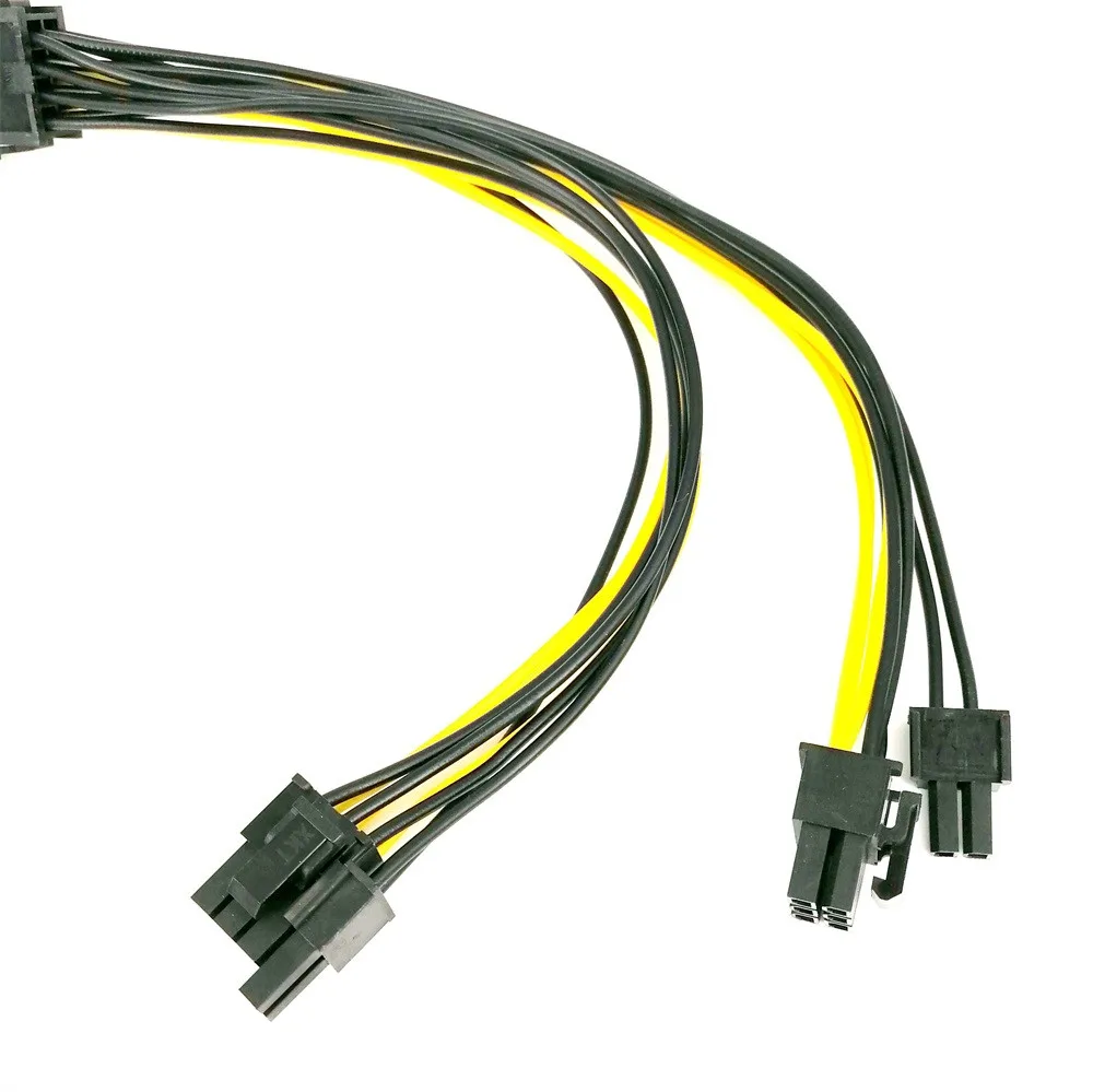 

25cm PCI-e 8pin to dual 8Pin / PCIe 8pin-2x graphics video card power cable dual graphics system compatible with 18AWG wire #10