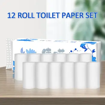 

Toilet Paper Hotel Durable Tampon Butt Toilet Roll Soft Thickening White Family Wood Pulp