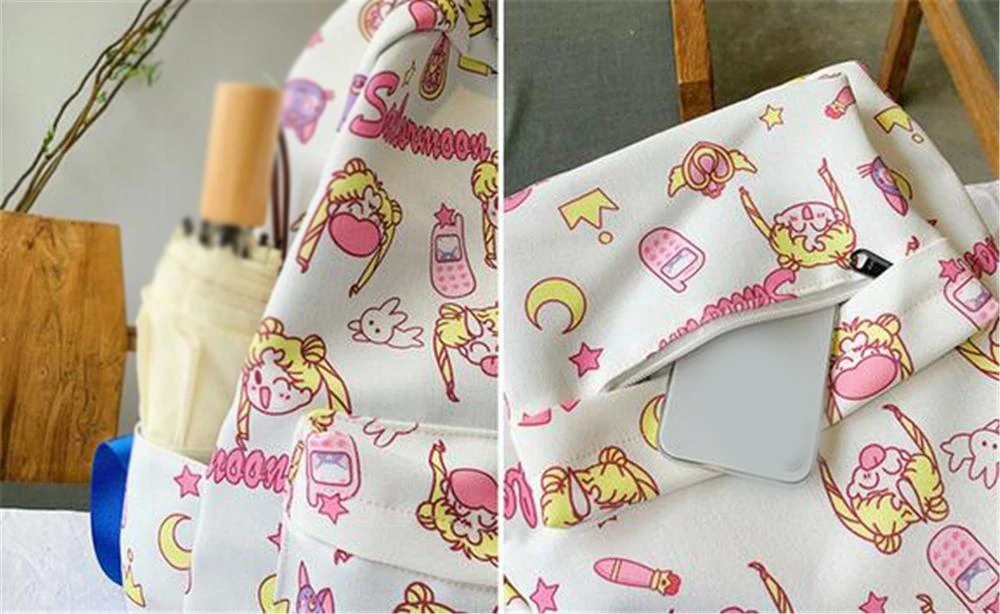主图-Pink-Anime-Sailor-Moon-Cartoon-Backpack-Student-School-Bag-Satchel-Teenager-Travel-Laptop-Shoulde