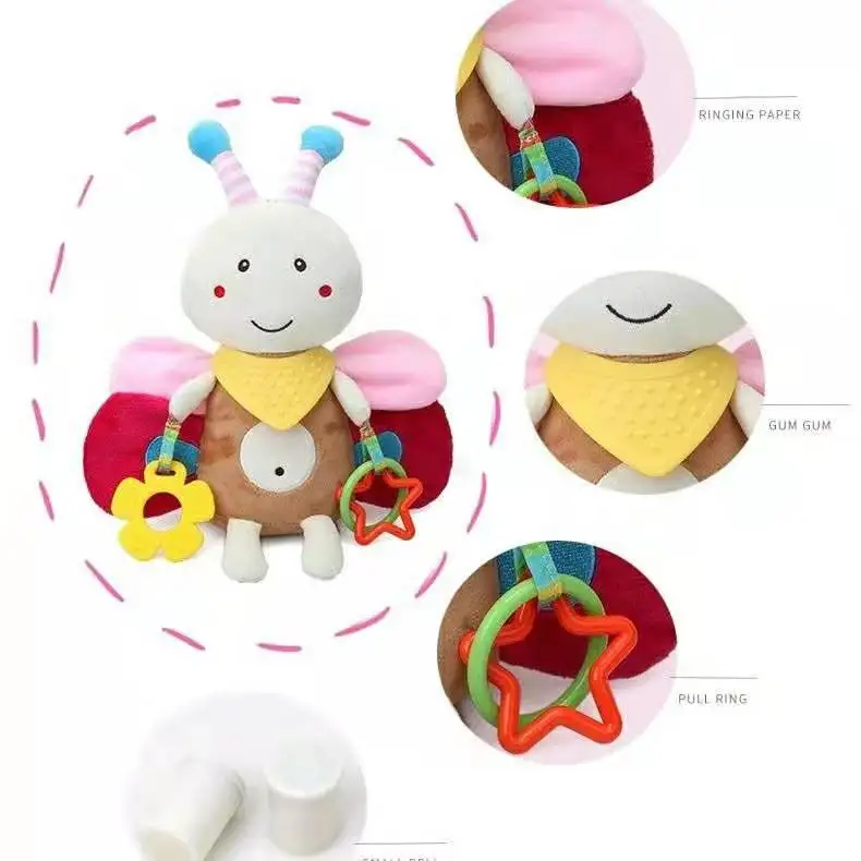 Carrinho de Bebê Chocalhos de Pelúcia Infantis dos Desenhos Animados do Bebê Brinquedos para o Bebê Meses Cama Móvel Pendurado Recém-nascido Brinquedos Meninos Meninas Brinquedo 0-12 4 High Quality Brinquedos e hobbies