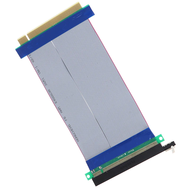 16X Riser удлинитель адаптер для карт гибкий кабель PCI Express PCI E 16X Riser Card ленточный удлинитель 18 см кабель