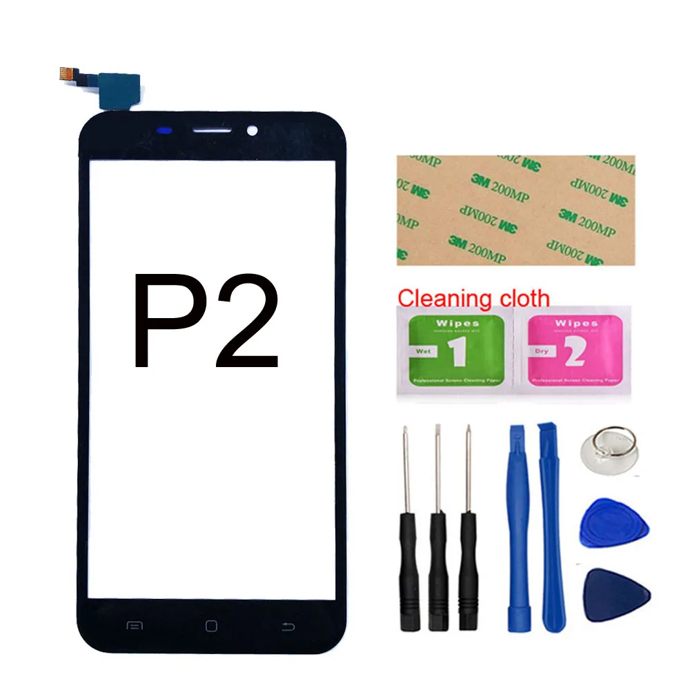 Сенсорный экран для Doopro P2/P3/P5 сенсорный экран дигитайзер сенсор стеклянная панель Замена - Цвет: P2 Black Tool